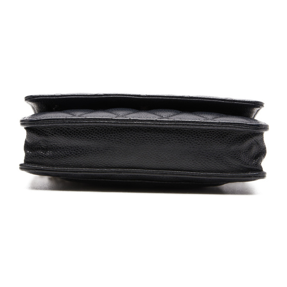 Chanel Coco Mark Chain Wallet Dark Navy Black - Picture 4 of 8